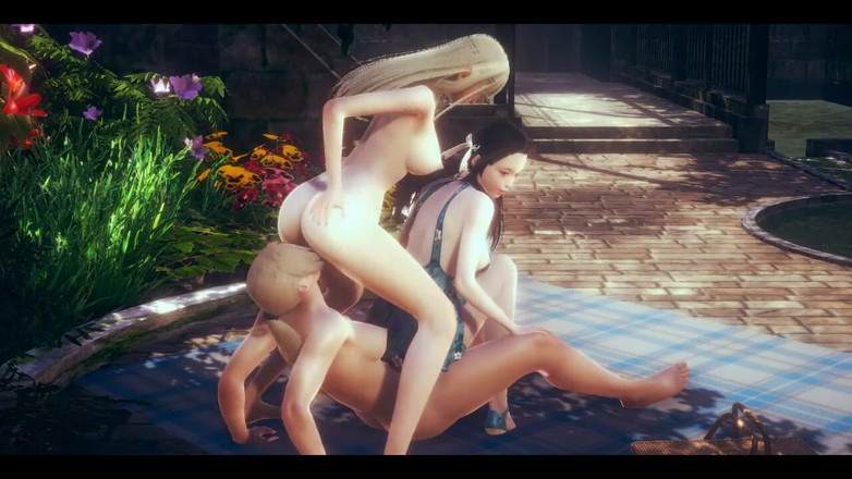 HentaiTubes: Hentai tanpa ditapis - seks futanari dengan dua awek Jepun - Filem...