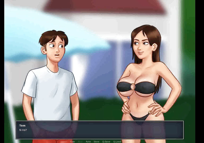 Dirty GamesXxX: Summertime saga：泳池边性感屁股继妹 第121集