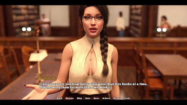 AVN Teller: Law College - the Librarian Likes to Show Cleavage to Her...