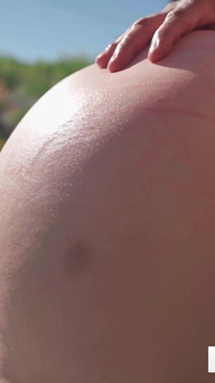 Tall Amazon with Big Butt Fucked by the Pool