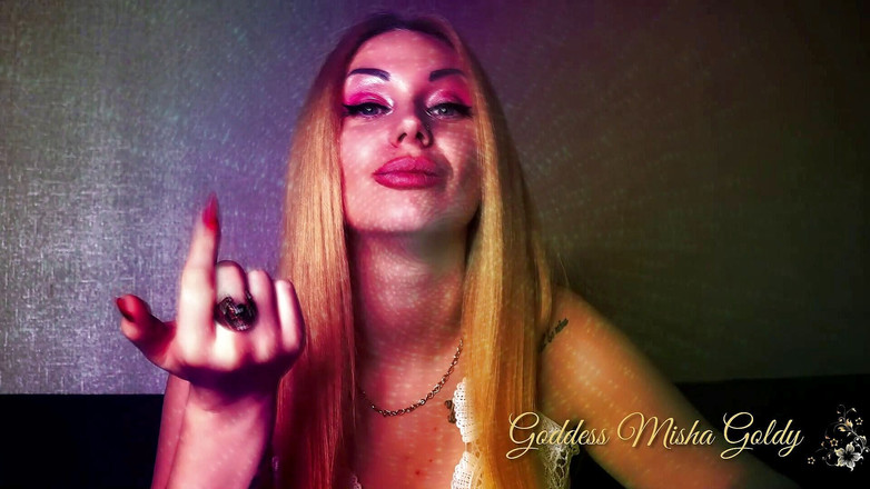 Goddess Misha Goldy: 迷人的ASMR和joi！我越是羞辱你，你就越难！