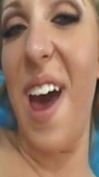 Skinny Blonde Fingers Dripping Pussy Before Sloppy Cock Ride