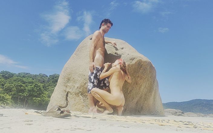 Magia Rosa: Sich am Strand in Rio De Janeiro verstecken