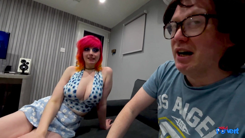 Nerd Pervert: Marie and Ellie Eastleigh Taking on 2 Nerd Cocks