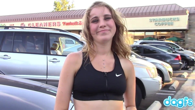 Dagfs: Innocent sign spinner Kinsley Eden gets rewarded to make her...
