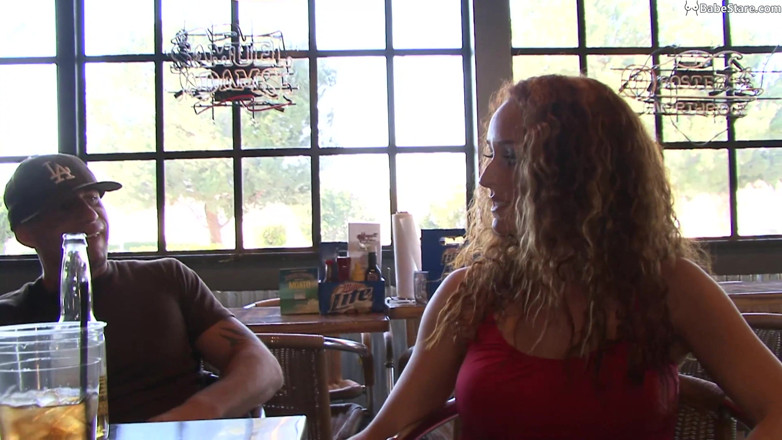 Babe Stare: Sultry redhead gets picked up at the bar for a...