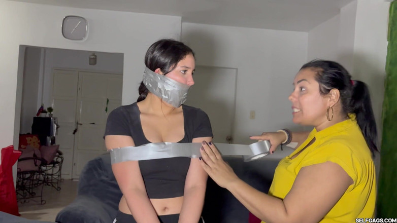 Selfgags Latina Bondage: Tamed by Duct Tape