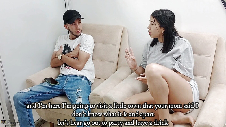 Vayolet: Frumoasă columbiană care face sex oral cu Liam până când îi înghite...