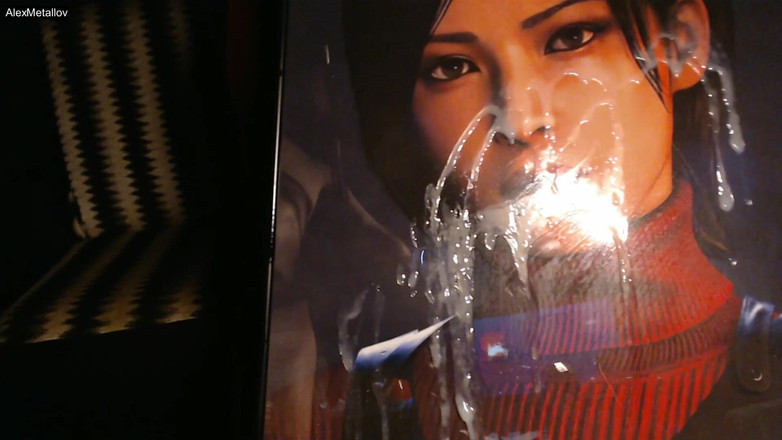 Alex Metallov: Sperma-hommage für Ada wong (spielfigur aus Resident Evil 4 remake) riesige ladung