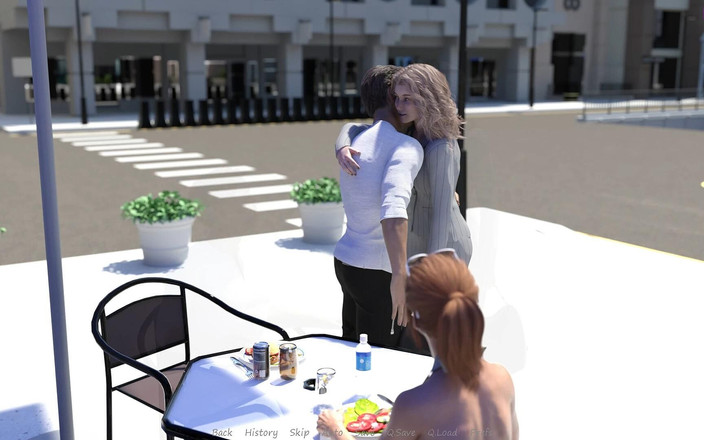 Adultgameplayvideos studio: Minha esposa do meio-irmão # 36 enquanto almoçava com Jennifer, John conheceu...