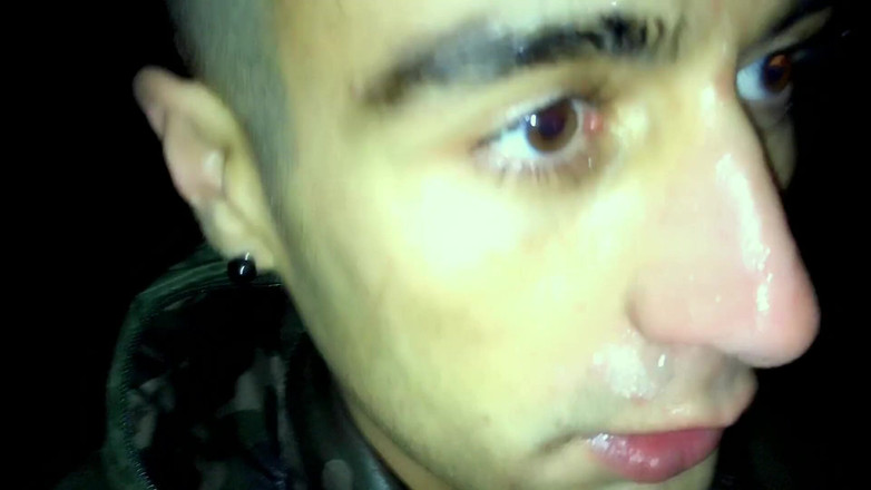 Idmir Sugary: Venkovní noční procházka s obličejem pokrytým spermatem a ochutnávkou spermatu