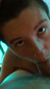 Cum on Belly and Pussy in Tent in Naturist Campsite in Croatia