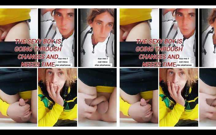 Sexi boy skinny nice: Seksowny chłopak przechodzi zmiany i potrzebuje czasu