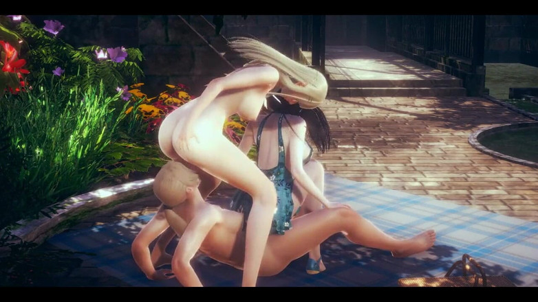 HentaiTubes: Hentai bez cenzury - Futanari sex z dwoma japońskimi dziewczynami - japońska...