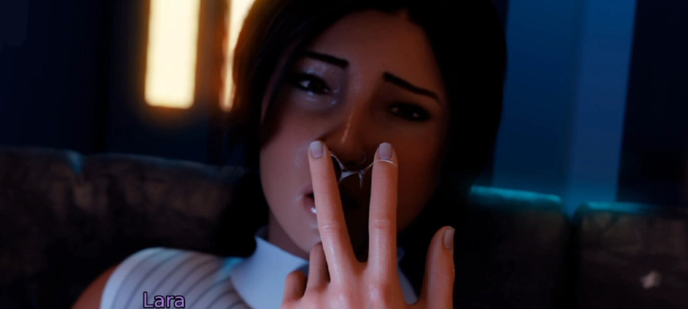 Naughty gameplays: Приключения Lara Croft - Лара пробует ее горячие соки, пока быть возбужденной - геймплей, часть 5