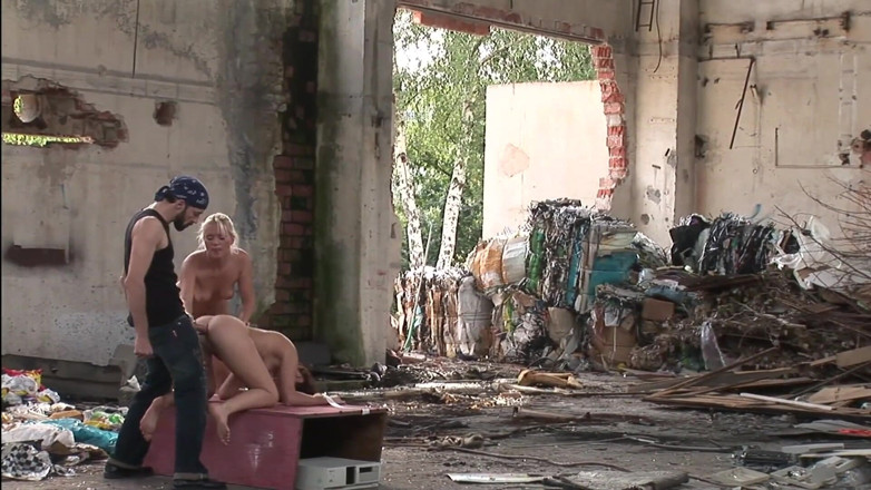 Sex All Together: Blonde gets fucked in the ass by two big and...