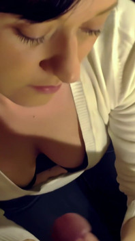 Facial and Cum on My Tits