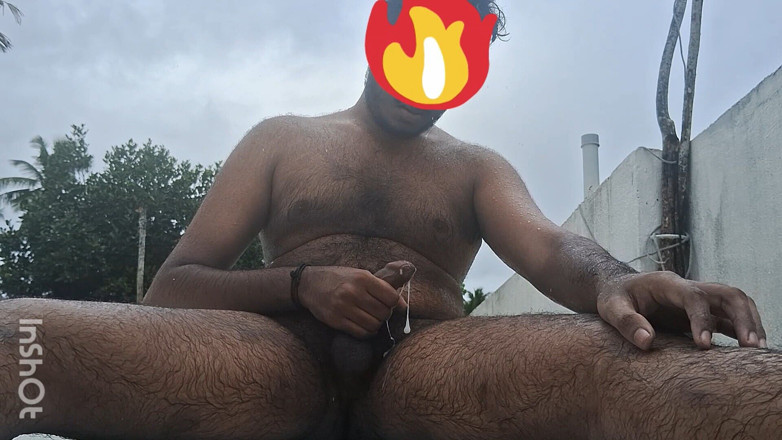 MayankPerv: Mallu Man Nude Masturbation in Rain