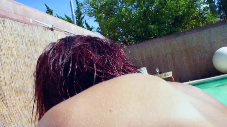 Lesbian Illusion: Lesbian sex in swimming pool....