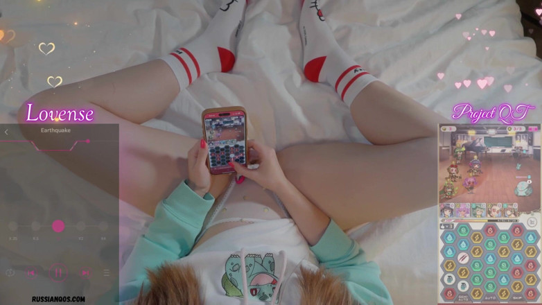 RussianQOS: Nutaku Project Qt + Lovense = Hentai Gamer Girl Overload Cosplay Ecstasy