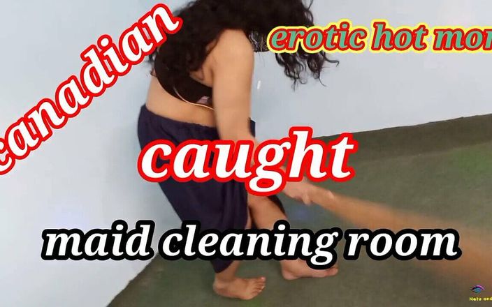 Netu: Hete moeder Sara betrapt tijdens het schoonmaken van de kamer...