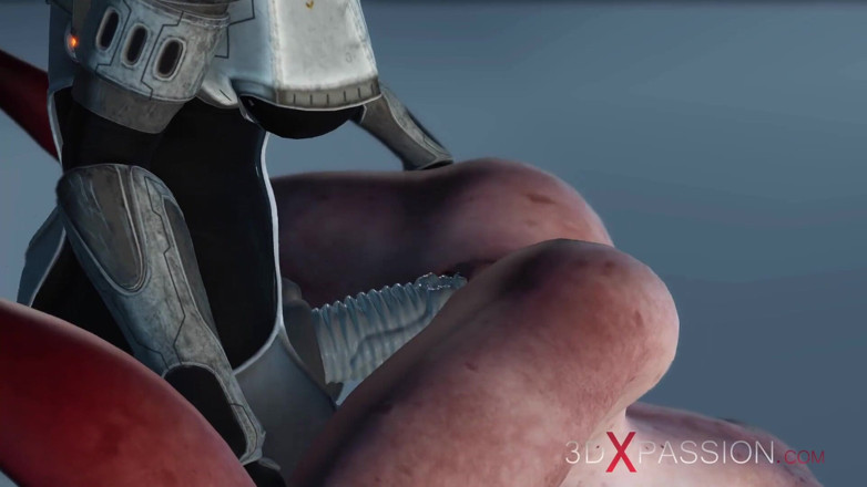 3dxpassion: Female alien gets fucked hard by sci-fi explorer in spacesuit...