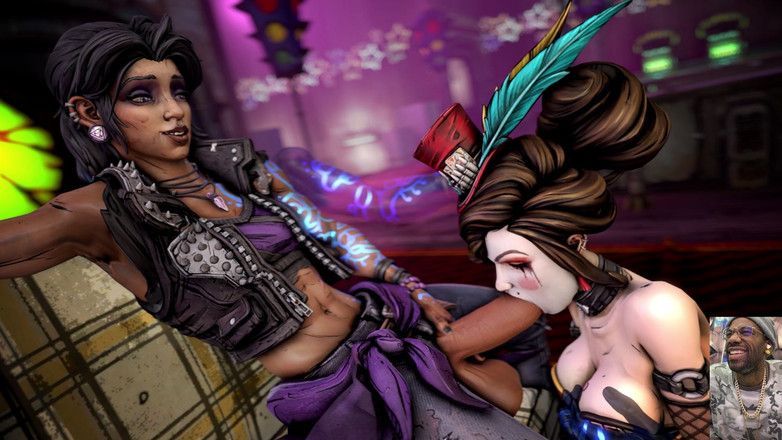 L6RD7BLU3 FUTA: Två rensande slampor Slickar på en storbröst transgender BBC, Mad...