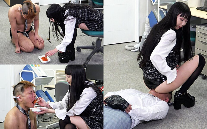 MistressLand: Rubber Panties Facesitting and Chili Pepper Rice, Masochist Can't Escape...