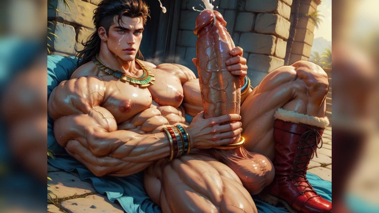 AI Blk: Großer schwanz, bodybuilderin, schwuler fick