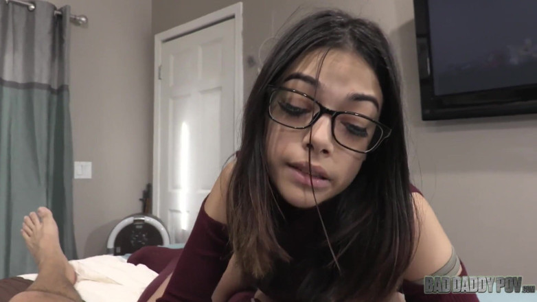 BadStepFamilyPov: Hairy Harmony Wonder gets smashed by her stepdad