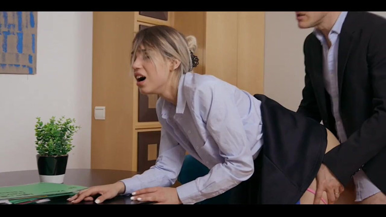 Old & Young: Boss Fucking Hot Teen Secretary with Long Cock