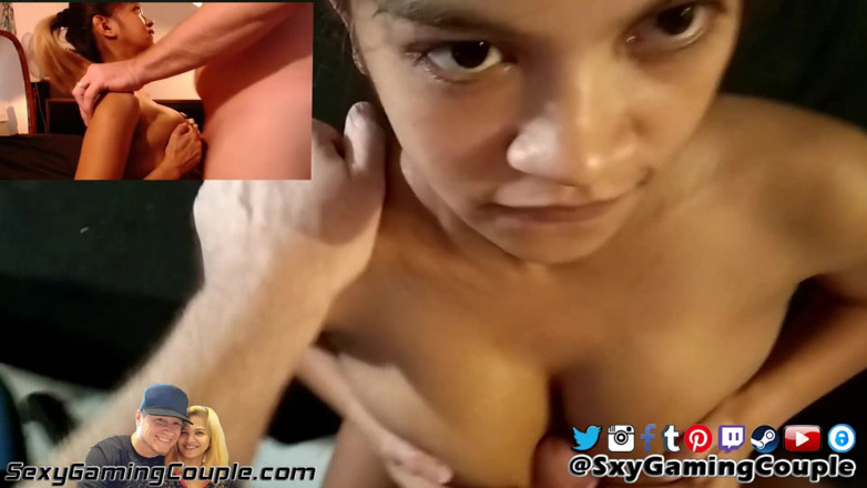 SexyGamingCouple: Asiatică gravidă care alăptează mulsă și futai cu țâțe cu vedere la...