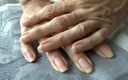 Lady Victoria Valente: Close-up of Natural Long Fingernails