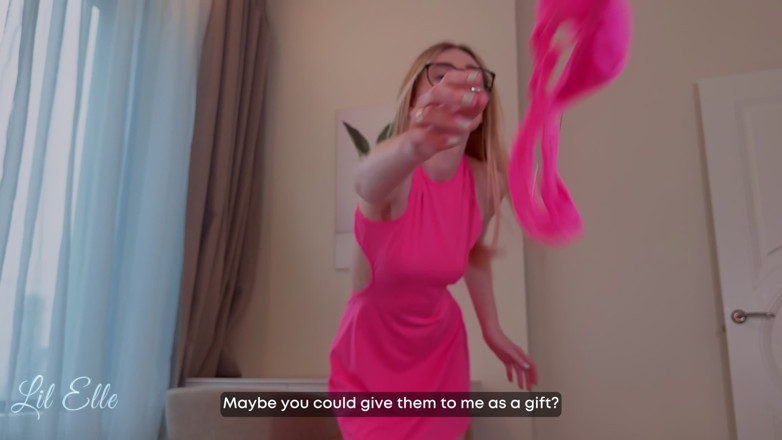 Lil_Elle: Stepmom Slaps My Face with Her Dirty Thong - Smell It...
