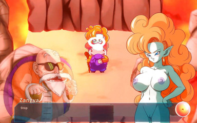Hentai produce: Zangya disfruta de una enorme polla golpeando su pequeño coño...