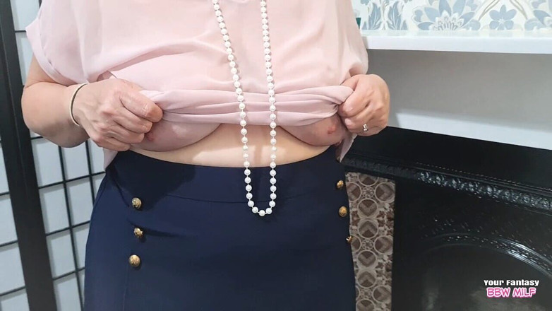 BBW_Wife: Rovina matrigna janes collant con la tua sborra - MILF bbw...