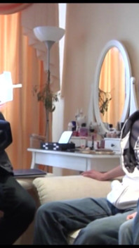 Gagică brunetă futută de partenerul ei după un interviu