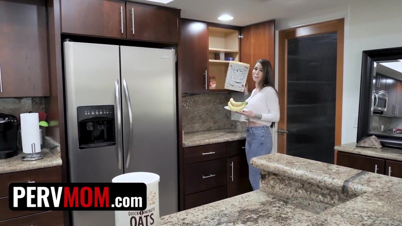 PervMom: PervMom - Horny stepson blows huge sticky load deep in his...