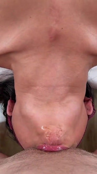 POV Closeup: Face Fuck Leaves Cute Asian Teen Breathless - White Cock Defeats Littlelewdluna in Throat Fuck Domination
