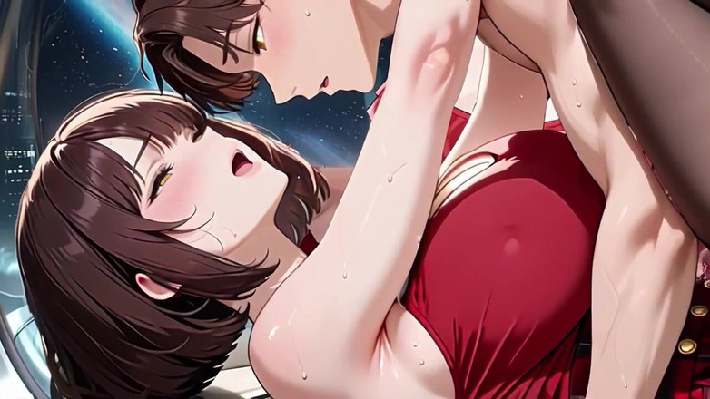 Tay Swift X: Bruna in gonna plaid rossa spazio cabina gioco sensuale