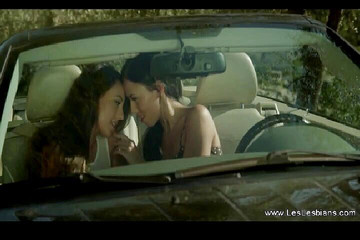 Les Lesbians: Taking a drive and finger banging on the hood of...