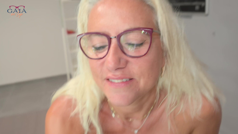 Gaia On Top: 366 MILF Pee Drink - Prolapse Anal Creampie