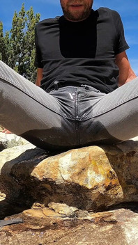 Pissing My Jeans and Jerking off Out in the Desert