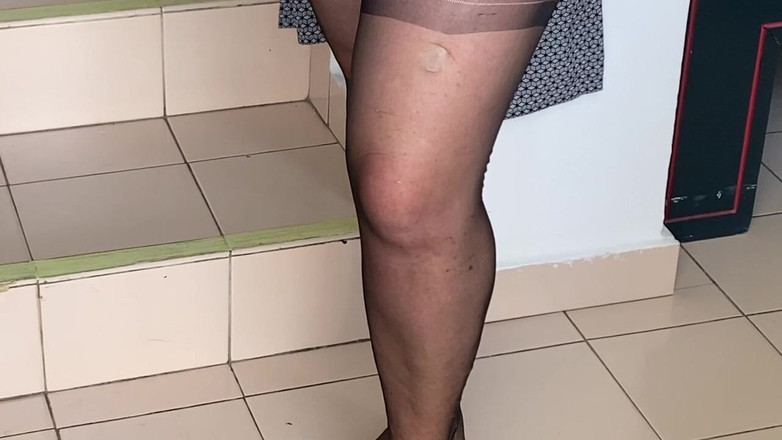 Aunty Sandra vintage girdle queen: Tia Em Oc Girdle E Sheer Dress