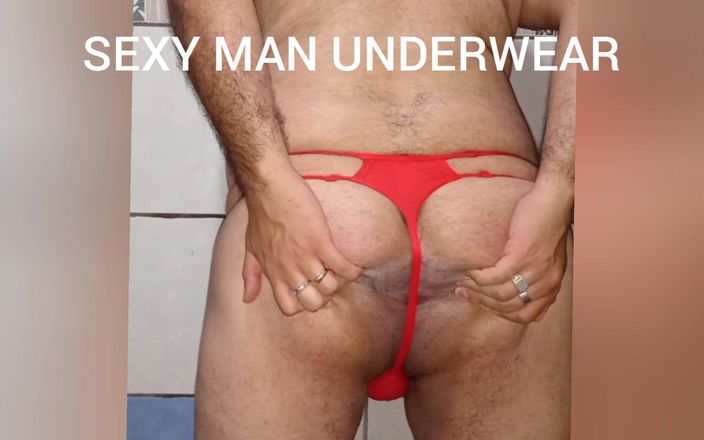 Sexy man underwear: Great masturbation and cum