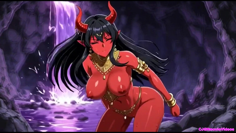 Hot girl dancing: Movie, Demon Magic Purple Cave Queen Movie, Ai Animation