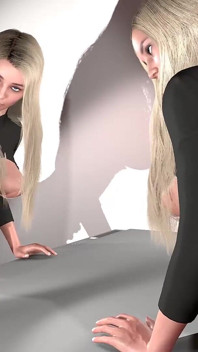 3D Porn Fucking a Hot Cute Blonde Busty Babe