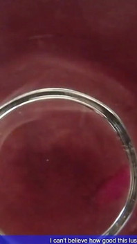 Fat Glass Dildo Inside View