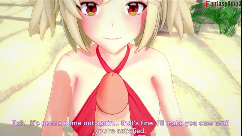 Fantasy king: Burnice bikini pompino in spiaggia - 2 - zenless zone zero (zzz)