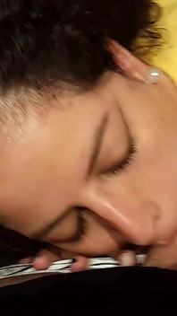 I Find My Horny Neighbor on the Stairs She Lets Me Fuck Her and Fill Her Face with Cum Babyluna939